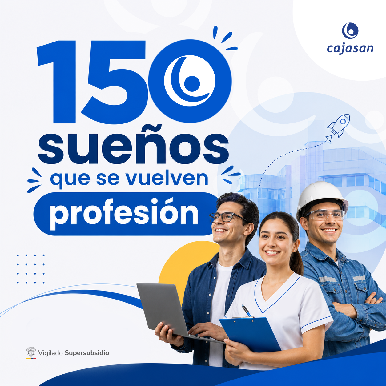 Banner del evento:150 Becas Cajasan