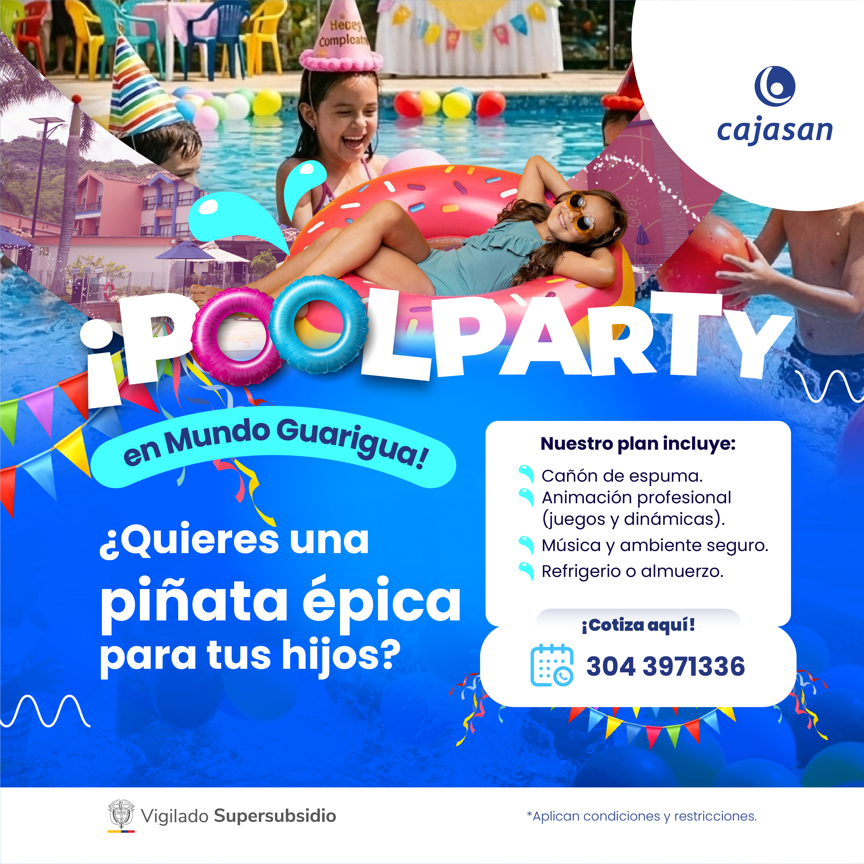 Banner del evento:Pool Party en Mundo Guarigua