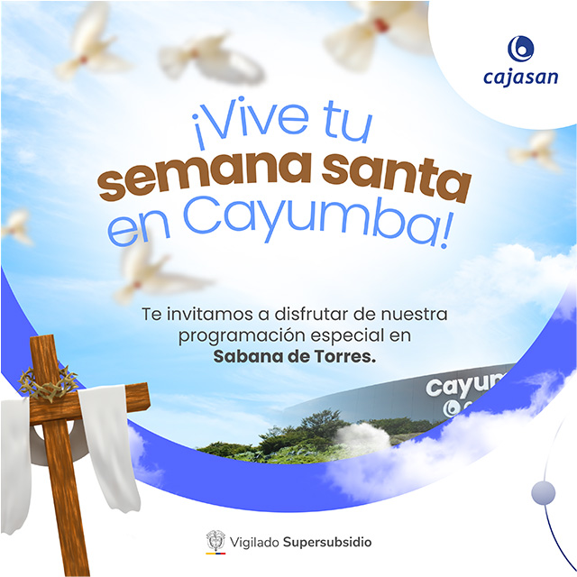 Banner del evento:Vive tu Semana Santa en Cayumba