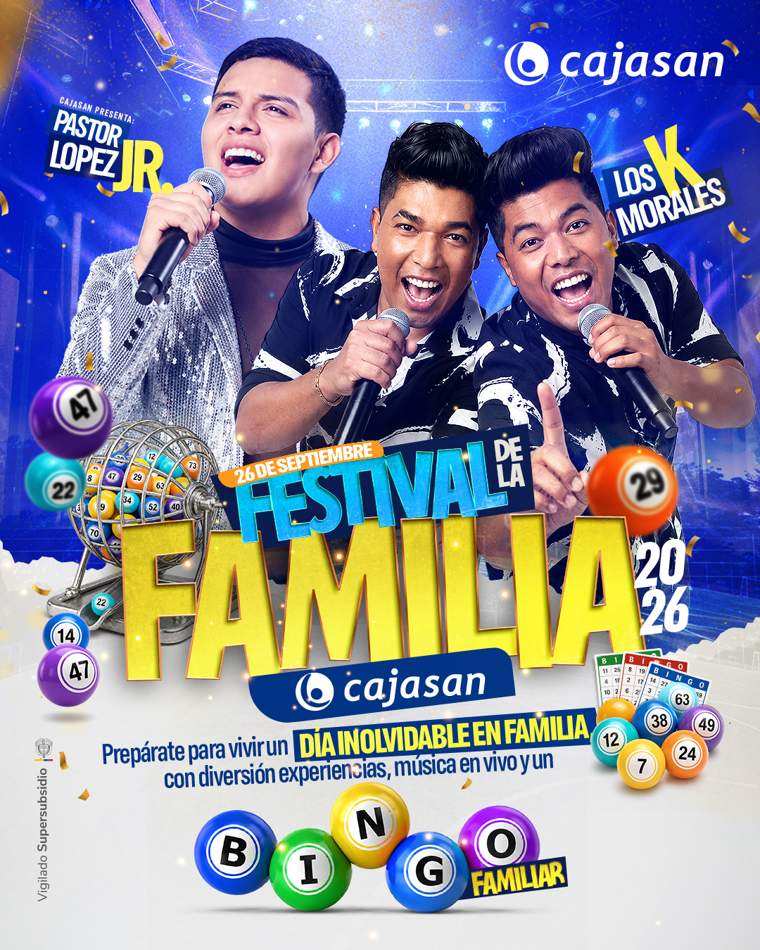 Banner del evento:Festival de la Familia Cajasan 2026