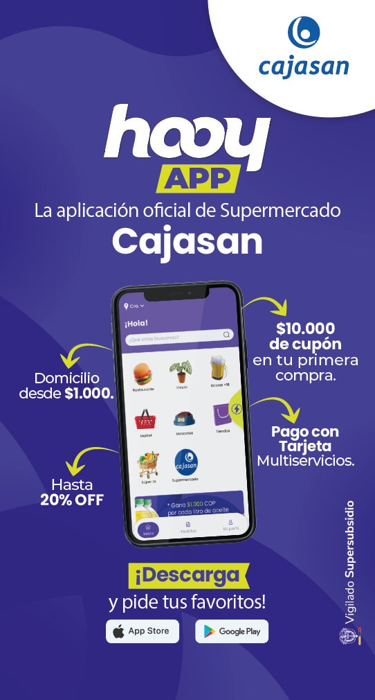 imagen de app de supermercado Cajasan